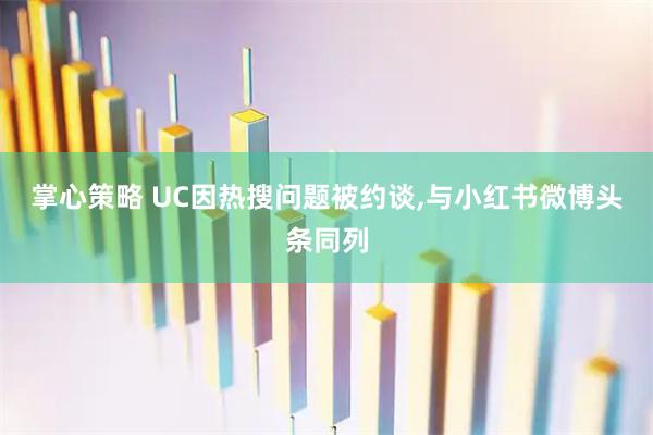 掌心策略 UC因热搜问题被约谈,与小红书微博头条同列