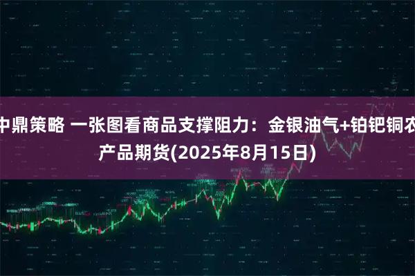 中鼎策略 一张图看商品支撑阻力：金银油气+铂钯铜农产品期货(2025年8月15日)